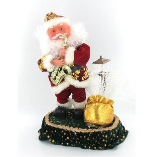 PAPÁ NOEL CON MOVIMIENTO Y SAXOFÓN