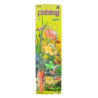 Juego de Pesca Magnético: Caña + 4 Peces (12 uds.)