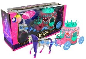 CARROZA DE FANTAS&Iacute;A CON LUZ Y M&Uacute;SICA