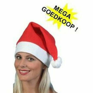 Gorro de Pap&aacute; Noel Est&aacute;ndar (12 uds.)