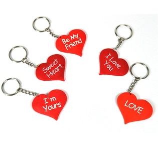 Llavero de Corazón con Texto (Pack de 12)