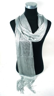 Bufanda Estilo Ibiza Aspecto Plateado (1 ud.)