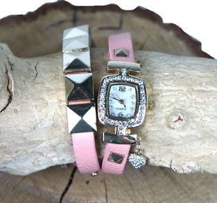 Pulsera con reloj (1 ud)