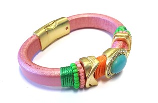 Pulsera de Lujo Rosa - Estilo Ibiza (1 ud.)