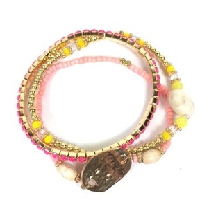Pulsera de 3 Capas Estilo Ibiza (1 ud.)