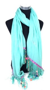 Bufanda Estilo Ibiza Turquesa (1 ud.)