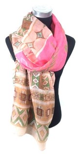 Bufanda Rosa Estilo Ibiza (1 ud.)