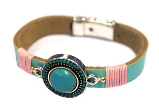 Pulsera con Piedra (1 ud) - Estilo Ibiza