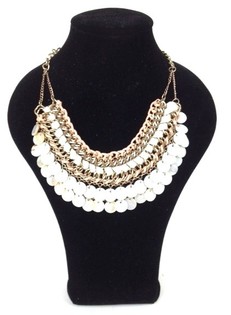 Collar Crema Rosa Estilo Ibiza (1 ud.)