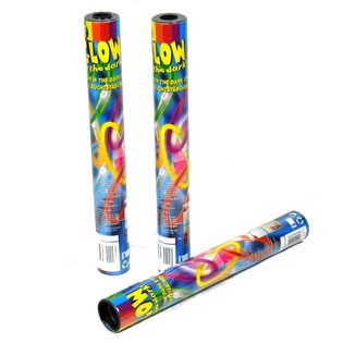 15 Pulseras Luminosas / Barritas Fl&uacute;or en Tubo (6 uds.)