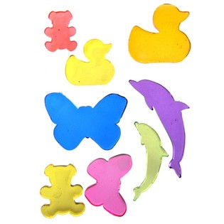 Pegatinas de Gel Decorativas Jelly Gems 22x12 cm (24 uds.)
