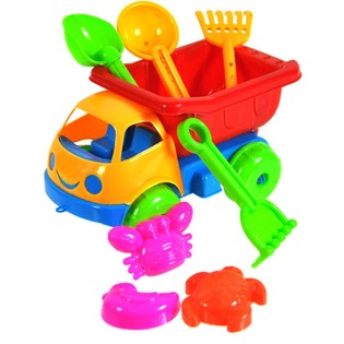 Set de Playa Cami&oacute;n Volquete de Juguete 17 cm (10 uds.)