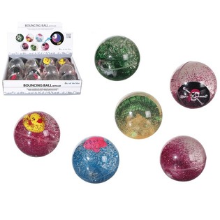 PELOTAS SALTARINAS LUMINOSAS EN EXPOSITOR 5 CM (12 uds.)