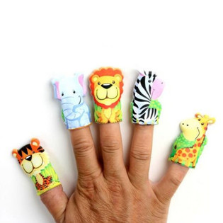 MIX MARIONETAS DE DEDO ANIMALES (48 uds.)