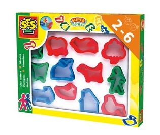 SES Moldes para Plastilina (12 colores/modelos) (1 ud.)