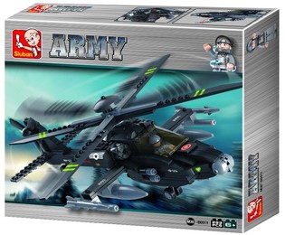 Helicóptero de combate Sluban Apache M38-B0511 (1 ud.)