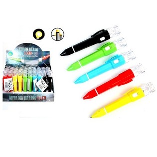 BOL&Iacute;GRAFO CON LINTERNA LED INTEGRADA (50 uds.)