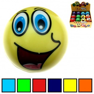 Expositor de Pelotas Antiestrés Smiley PU (24 ud.)