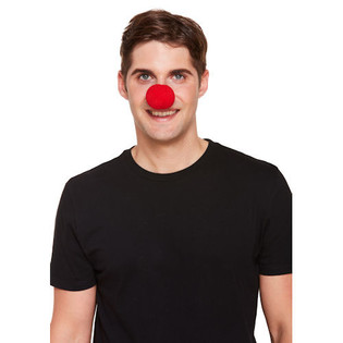 NARICES DE PAYASO ROJAS DE ESPUMA (100 uds.)