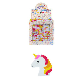 GOMAS DE BORRAR MODELO: UNICORNIO EN EXPOSITOR (160 uds.)