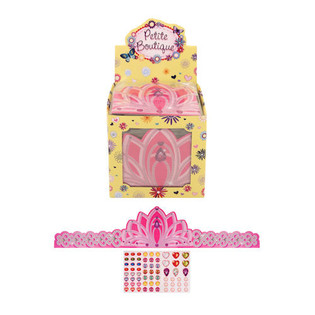 Coronas de Princesa de Cart&oacute;n Ajustables en Expositor (84 uds.)