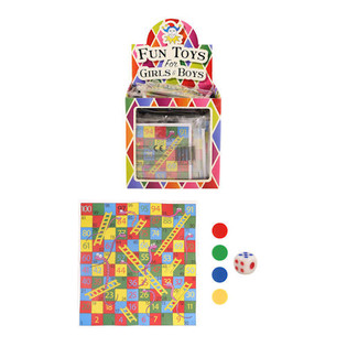 JUEGO SERPIENTES Y ESCALERAS EN DISPLAY (72 uds.)