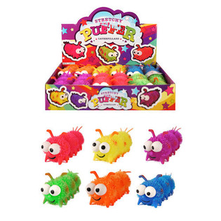 ORUGAS PUFFER EL&Aacute;STICAS EN DISPLAY (12 ud.)