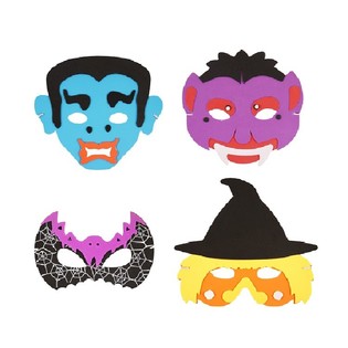Mix de Máscaras de Halloween de Espuma (24 uds.)