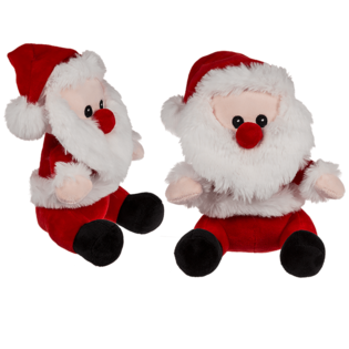 Pap&aacute; Noel de Peluche, 20 cm de alto (12 uds)