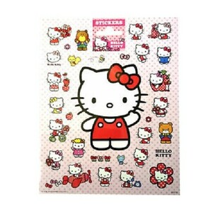 Láminas de Pegatinas Grandes Hello Kitty, 20x16 cm (10 uds.)