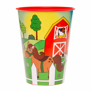 Vaso de Bebida / Copa de Helado Animales de la Granja - 260 ml (12 uds)