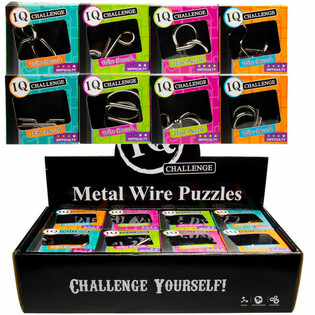 ROMPECABEZAS IQ DE METAL EN CAJA (24 uds.)