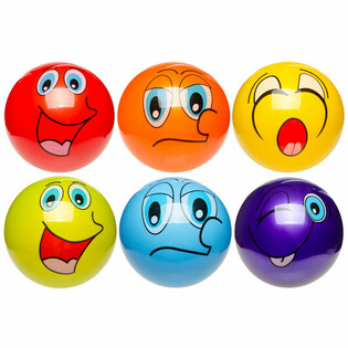 Pelota Caras Sonrientes &Oslash; 23 cm (10 ud)