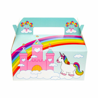 Caja de Men&uacute; Unicornio - 22,5 x 12 x 9,5 cm (24 uds)