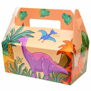 CAJA DE MENÚ DINOSAURIO - 22,5 x 12 x 9,5 cm (24 uds.)