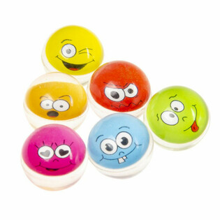 Pelotas Saltarinas Smiley &Oslash; 3.2 cm (50 unidades)