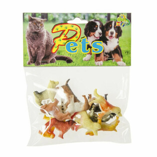 Set de 12 Figuras de Perros y Gatos