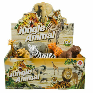 GRANDES ANIMALES SALVAJES - FIGURAS DE JUGUETE EN EXPOSITOR (12 uds.)