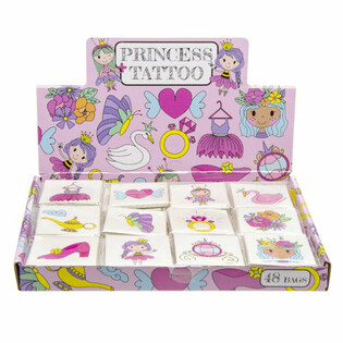 Tatuajes de Princesas Fun - Expositor de 48 Paquetes