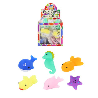 Squishy de Animales Marinos para T&oacute;mbola - En Expositor (96 uds.)