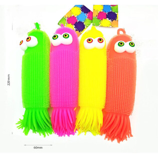 PELOTA PUFFER PULPO - 20CM DE LARGO - EN EXPOSITOR (12 uds.)
