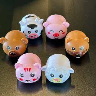 ANIMALES DE GRANJA PULL BACK - EN EXPOSITOR (36 uds.)