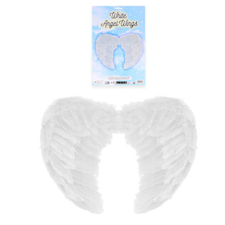 ALAS DE ÁNGEL DE PLUMAS PARA ADULTOS - COLOR: BLANCO (12 uds.)