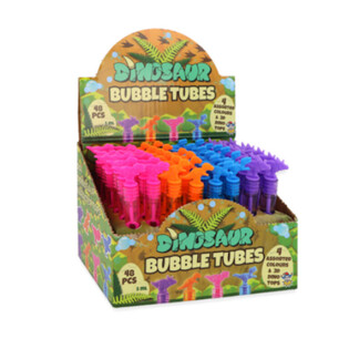 Tubos de Pompas de Jab&oacute;n de Dinosaurio 5ml (48 unidades)