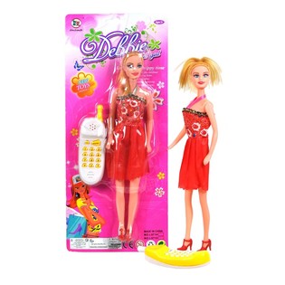 MUÑECA DEBBY CON TELÉFONO EN TARJETA (6 uds.)